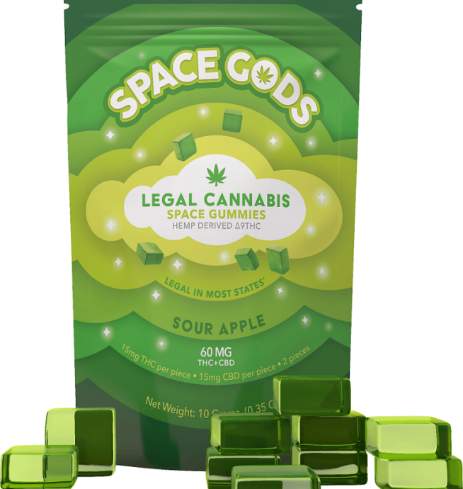 Space Gods - Delta 9 THC + CBD Space Gummies - 300mg