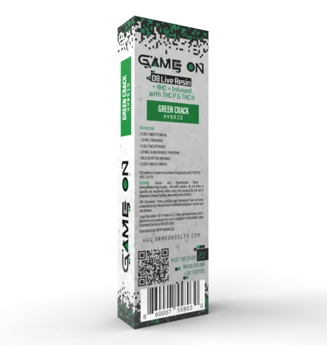 Game On Delta 8 Live Resin Disposable - Image 2