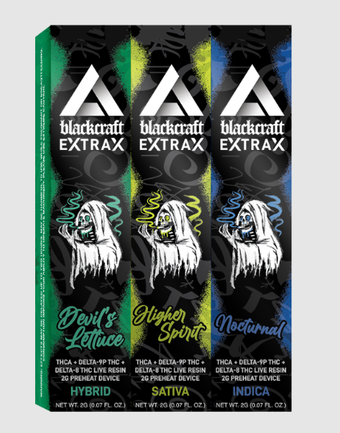 THCa + Delta-9p 2G Pre-Heat Disposable | Blackcraft Extrax