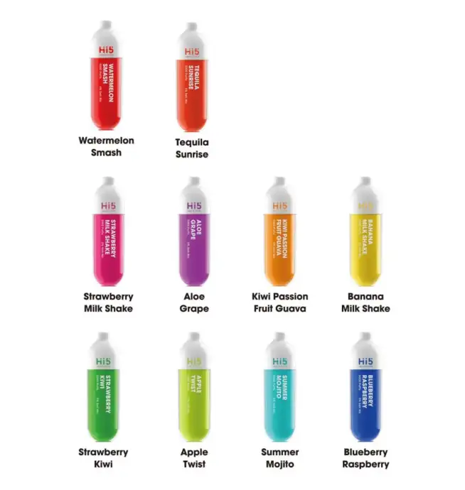HI5 TUBE 12ML RECHARGEABLE DISPOSABLE VAPE - Image 3