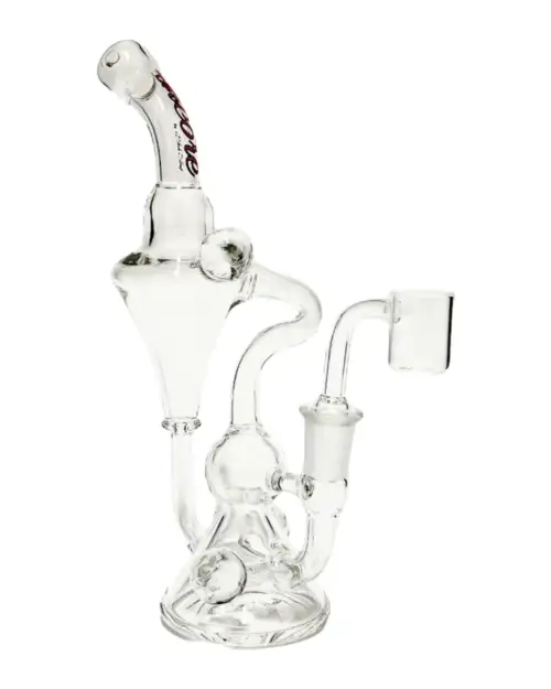 Encore Clear Marble Recycler Dab Rig