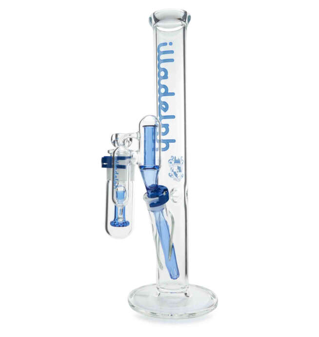 Illadelph Short Straight Tube - Blue w/ashcatcher (HALL OF FAME)