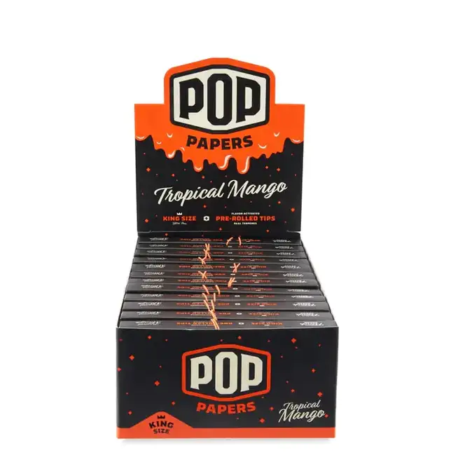 POP Papers Rolling Papers w/ Flavor Filter Tips - Tropical Mango