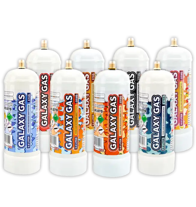 Galaxy Gas Whip Cream Chargers .6L (375g) N20 Nitrous Oxide Tanks - Image 9
