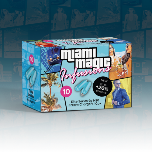 Miami Magic Infusions Elite Series 9g Cream Chargers 10pk